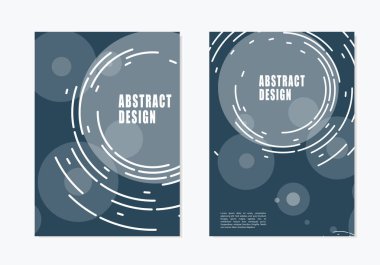 İş vektör kümesi. Broşür şablonu kapak tasarımı ile soyut dön daire çizmek