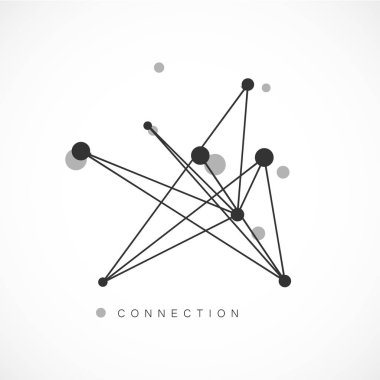 Vektör teknoloji, ağ ve arka plan bağlamak