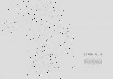 Bağlantı bilim molekül arka plan.