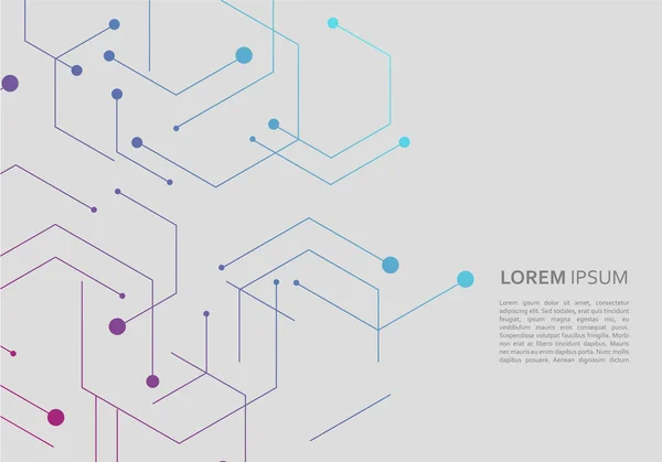Bilim ağ desen, çizgiler ve noktalar basit arka plan üzerinde bağlanma