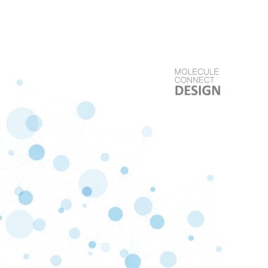 Çokgen ağ şekiller noktalar ve çizgiler bağlanma ile soyut. Bilim ve teknoloji arka plan