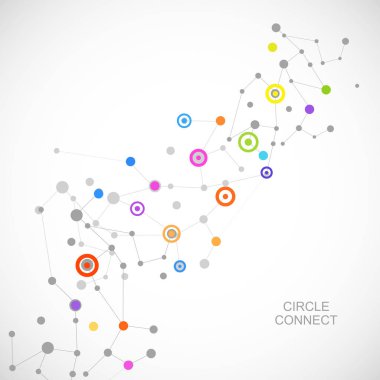 Vektör arka plan ağ ve bağlantı