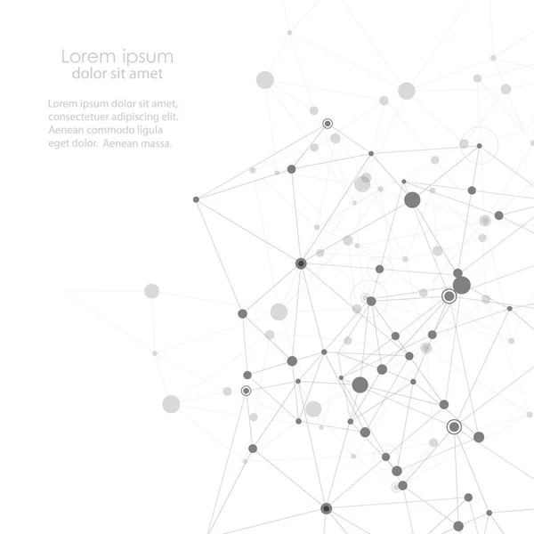 Moleküler bağları unsurlar ile modern vektör tasarımı