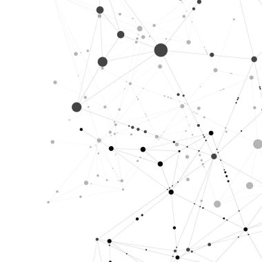 Internet bağlantısı geometrik şekiller. Vektör grafik tasarım