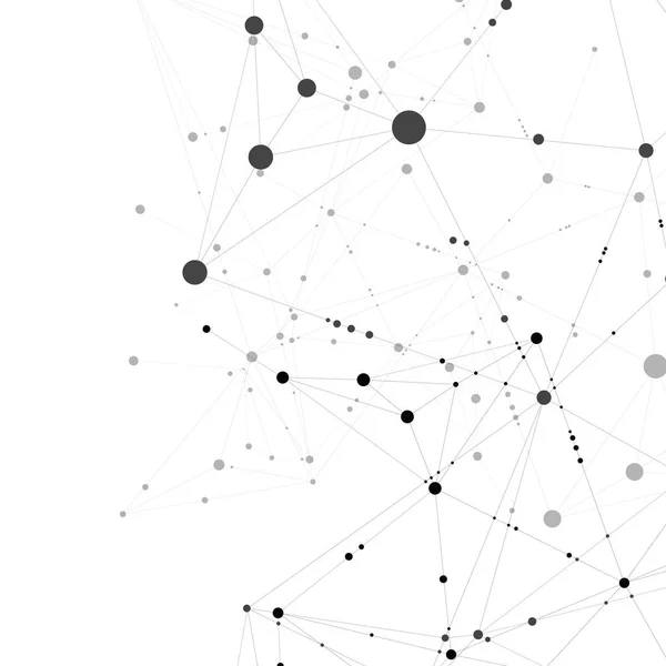 インターネット接続の幾何学的図形。ベクトル グラフィック デザイン — ストックベクタ