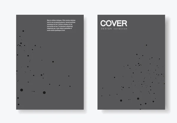 Polygonal abstrakt bakgrund med uppkopplade och prickar. Moderna omslag broschyr med teknisk design för framtida värld projekt — Stock vektor