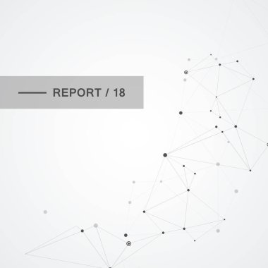 Soyut molekülleri tasarım bağlayın. Atomlar teknoloji yapısıyla bağlantı elemanları