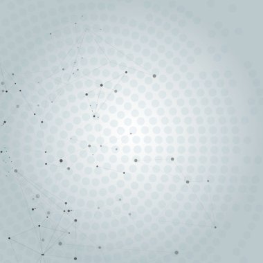 Noktalar, çizgiler ve metin için yer bağlanma ile poligonal arka plan