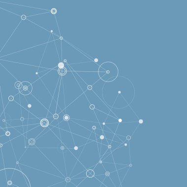 Vektör soyut bilim arka plan metin için yer ile