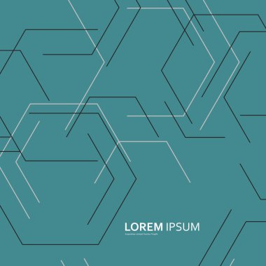 Teknoloji tasarım vektör geometrik arka planda