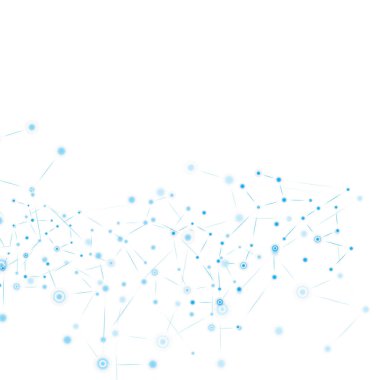 Vektör soyut bilim arka plan metin için yer ile