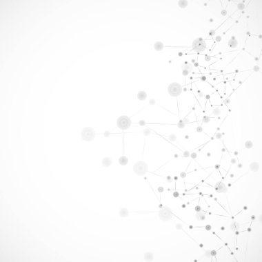 Vektör soyut bilim arka plan metin için yer ile