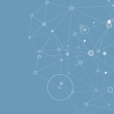 Vektör soyut bilim arka plan metin için yer ile