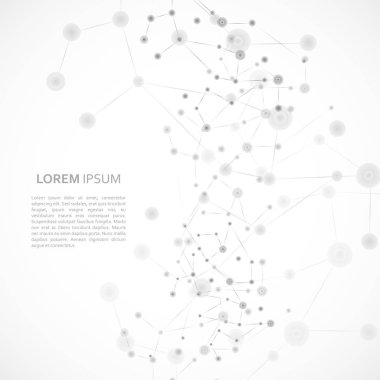 Yapısı molekül ve iletişim arka plan