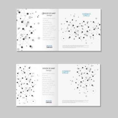 Broşür soyut ile arka plan bağlamak