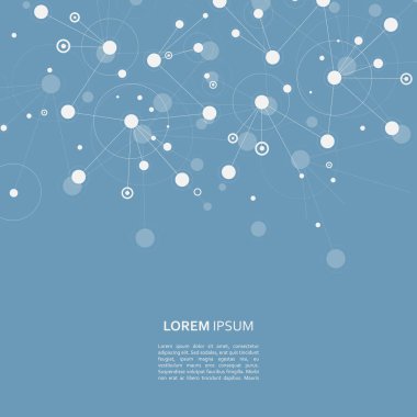 Bağlantı bilim molekül arka plan