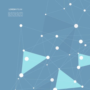 Soyut bağlantı yapısı. Vektör bilimi arka planı