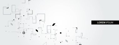 Vektör hat, kare, daire öğeleri. Stil geometrik desen arka plan