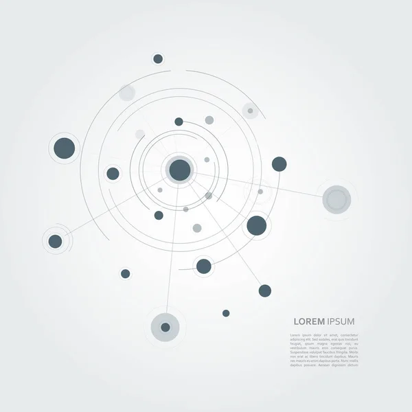 Daire arka plan bağlamak. Vektör sayfa şablonu