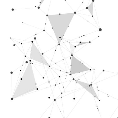 Internet bağlantısı geometrik şekiller. Vektör grafik tasarım