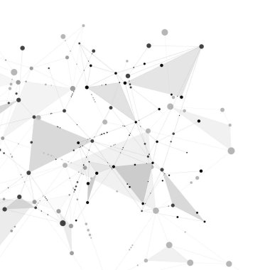 Internet bağlantısı geometrik şekiller. Vektör grafik tasarım