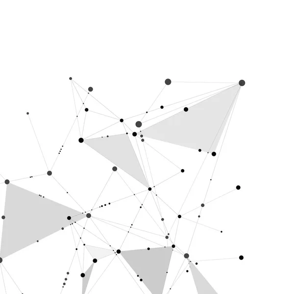 Internet verbinding geometrische vormen. Vector grafische vormgeving — Stockvector