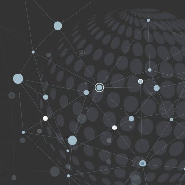 Dünya küre vektör, kavram tasarlamak bağlanmak