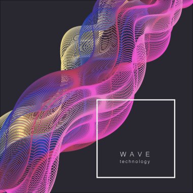 Vektör soyut duman. Arka plan afiş, kart, poster, rapor, web tasarımı için