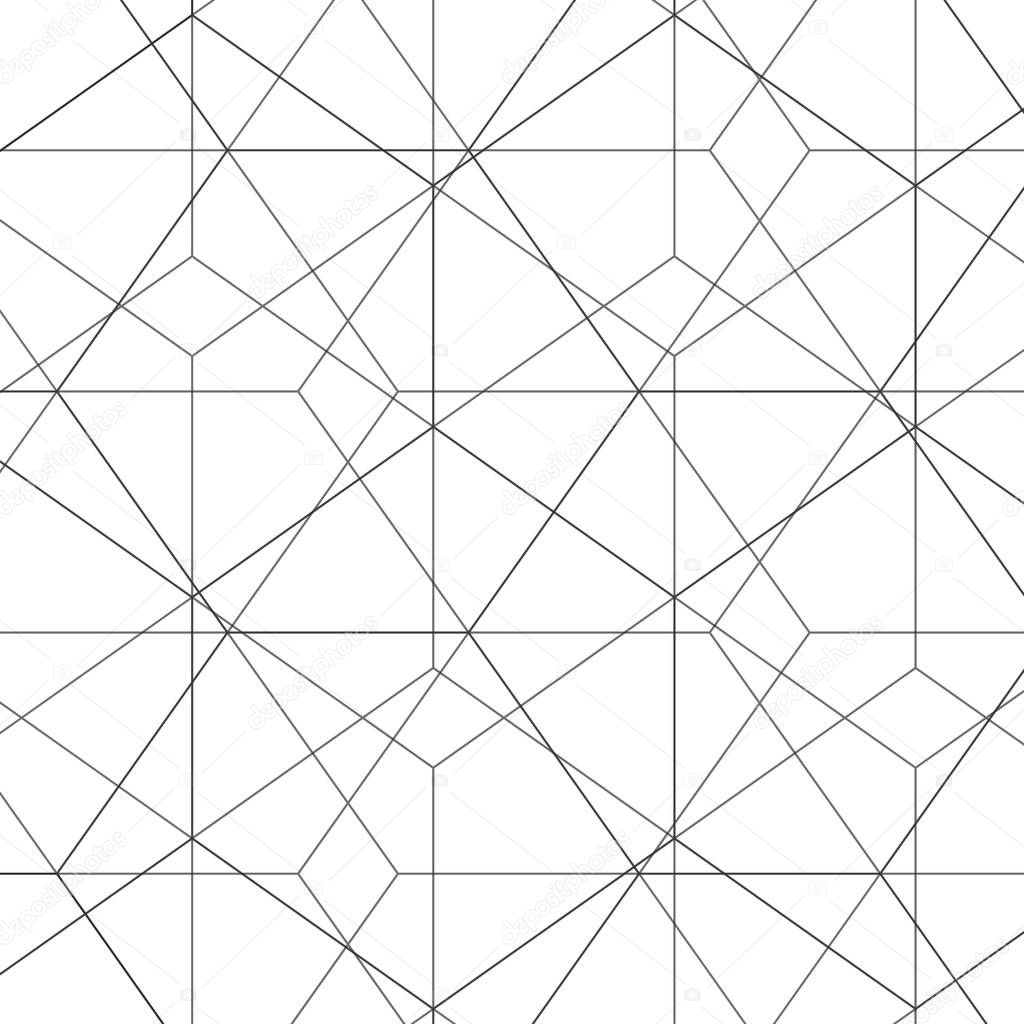 Vector abstract hexagon pattern. Modern texture with repeating geometric grid