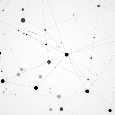 Nöronlar zincirinin molekül bağlantı yapısı. Soyut tıp, bilim, teknoloji arka plan