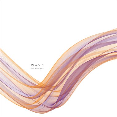 Soyut Yaratıcı Dalga. Vektör Tasarımı İllüstrasyonu