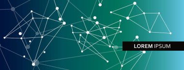 Vektör görselleştirme noktalar ve çizgiler ile bağlanmak