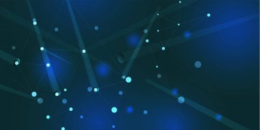 Grafik arka plan. Görselleştirme noktalar ve çizgiler ile bağlanmak