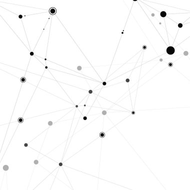 Vektör yaratıcı sosyal ağ. Poligonal arka plan