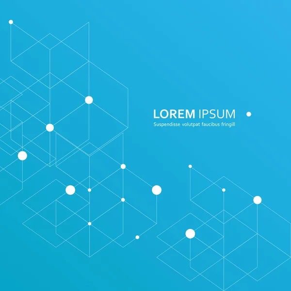 Vektör soyut geometrik arka plan. Altıgen yanarak bahislerin doğru bir fantezi