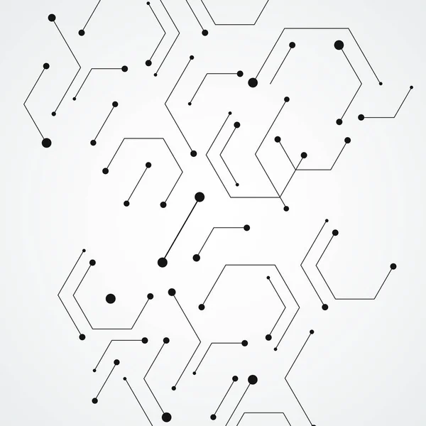 Molekularna struktura tło wzór. Projektowanie technologii wektor — Wektor stockowy
