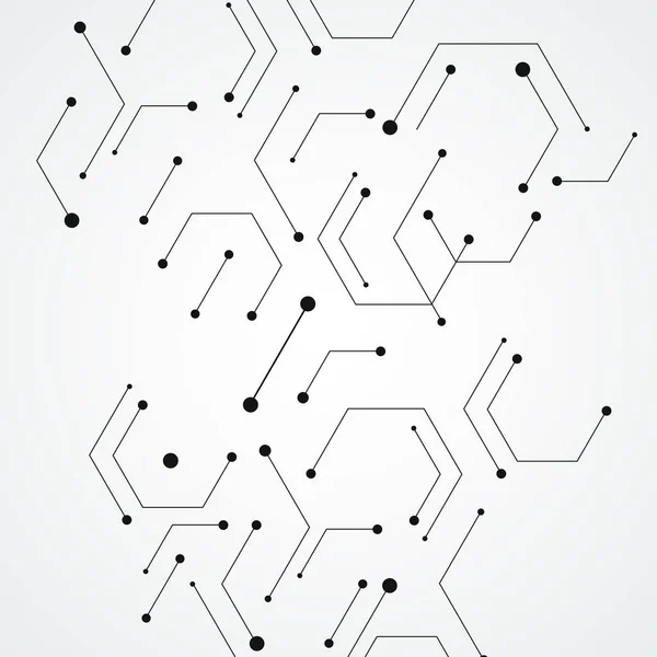 Fondo de patrón de estructura molecular. Diseño de tecnología vectorial — Archivo Imágenes Vectoriales