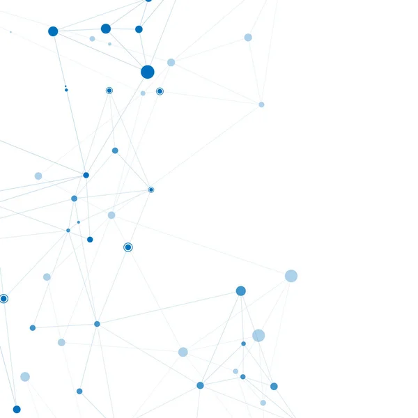 Teknoloji ağ bağlantı noktaları ve çizgileri ile. Bilim yaratıcı arka plan