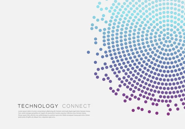 Siyah tasarlamak vektör daire desen tasarımı. Yarı ton doku