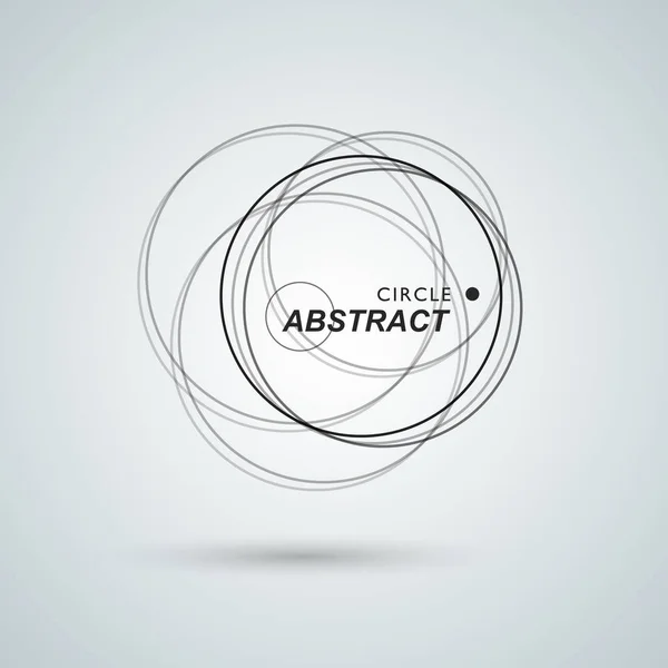 Abstrakte Connect Circle Design Hintergrund. Kreative abstrakte Formen — Stockvektor