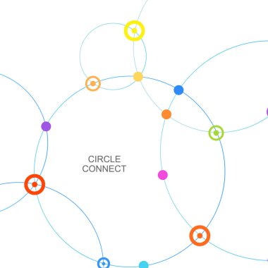 Daire bağlanmak ve ile kavşak noktası