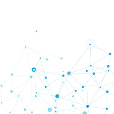 Moleküler bağları unsurlar ile modern vektör tasarımı