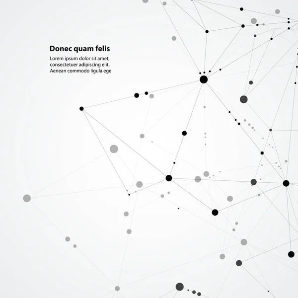 Tıbbi araştırma, raporlar, bilimsel sunumlar için moleküler arka plan ile vektör arka plan