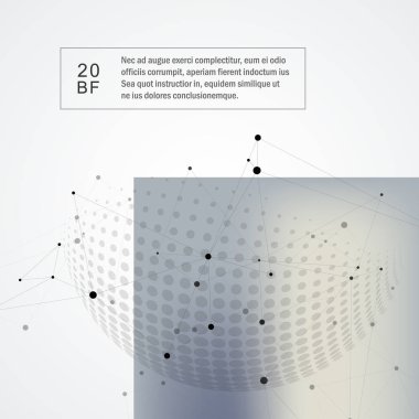 Moleküler yapısı ile bağlı puan. Kimya, teknoloji, bilim, biyoloji, nöron, atom, molekül. Şirketiniz için bilimsel sunum