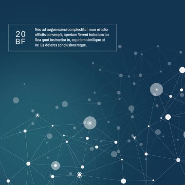 Arka plan bağlantı çokgen şekilleri ile