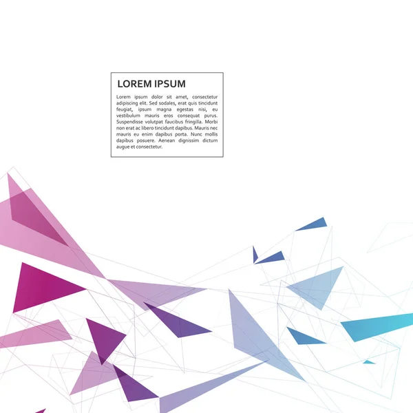 Vektör soyut geometrik arka plan ve techno stil üçgen desen