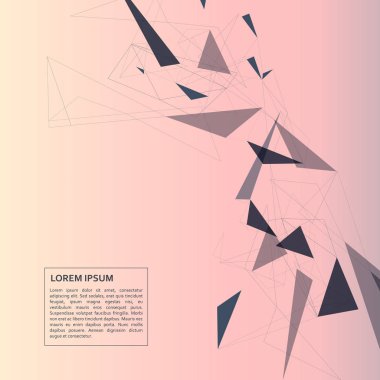 Ağ kafes poligonal arka plan