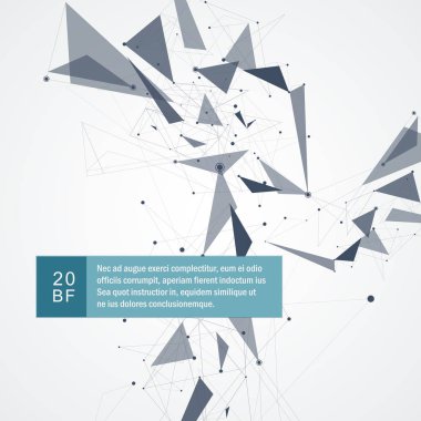 Ağ kafes poligonal arka plan