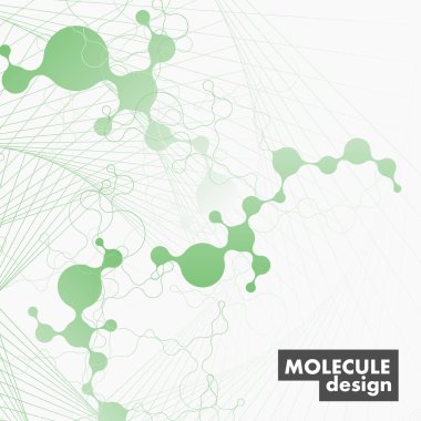 Poligonal bilim araştırma teknolojisi Dna' yı, atomları, molekülleri birbirine bağlar. Fütüristik modern soyut arka plan ve sunum şablonu