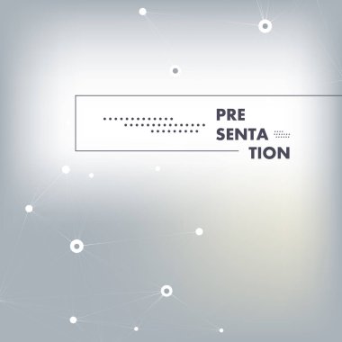 Vektör bağlantısı soyut moleküller. Bilim ve teknoloji grafik tasarım arka planı